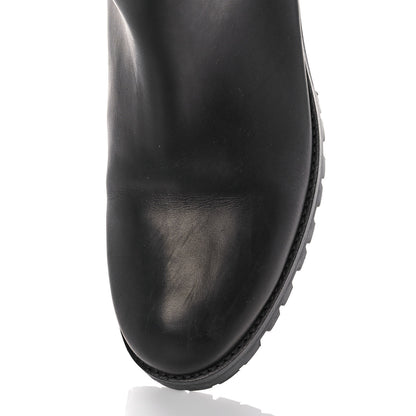 Christian Louboutin Calfskin Ingrassato Croche Cate 20 Boots 41 Black 12 of 13