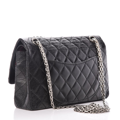 Chanel Aged Calfskin Quilted 2.55 Reissue 225 Flap Black 3 of 9