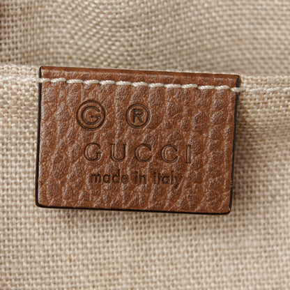 Gucci Monogram Mini Bree Messenger Bag Beige Tabacco 6 of 11