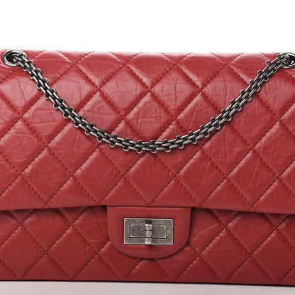 Chanel Aged Calfskin Quilted 2.55 Reissue 227 Flap Red 10 of 10