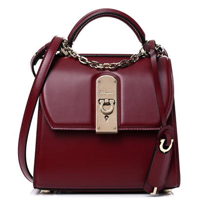 Salvatore Ferragamo Smooth Calfskin Mini Boxyz Red 1 of 12