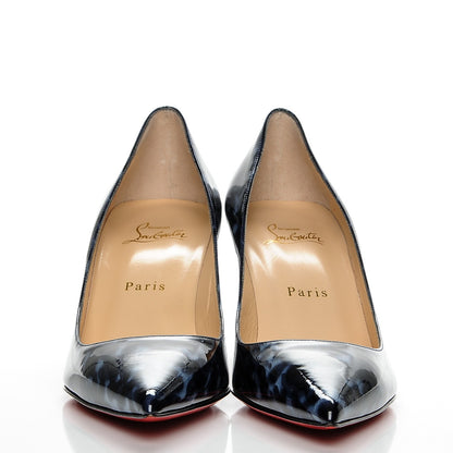 Christian Louboutin Patent Tartaruga Decollete 554 70 Pumps 38.5 Night 2 of 7