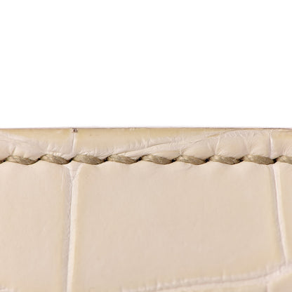 Hermes Matte Niloticus Crocodile Himalaya Birkin 30 Blanc 20 of 56