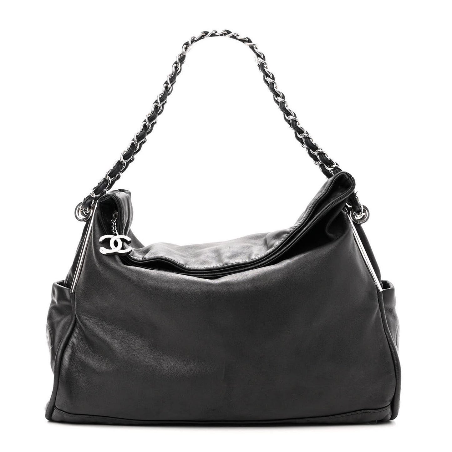 Lambskin Large Ultimate Soft Tote Black