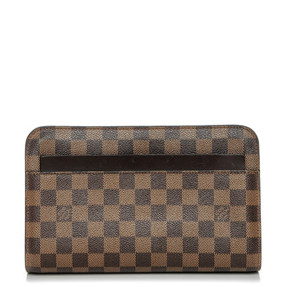 Louis Vuitton Damier Ebene Pochette Saint Louis Clutch 1 of 6