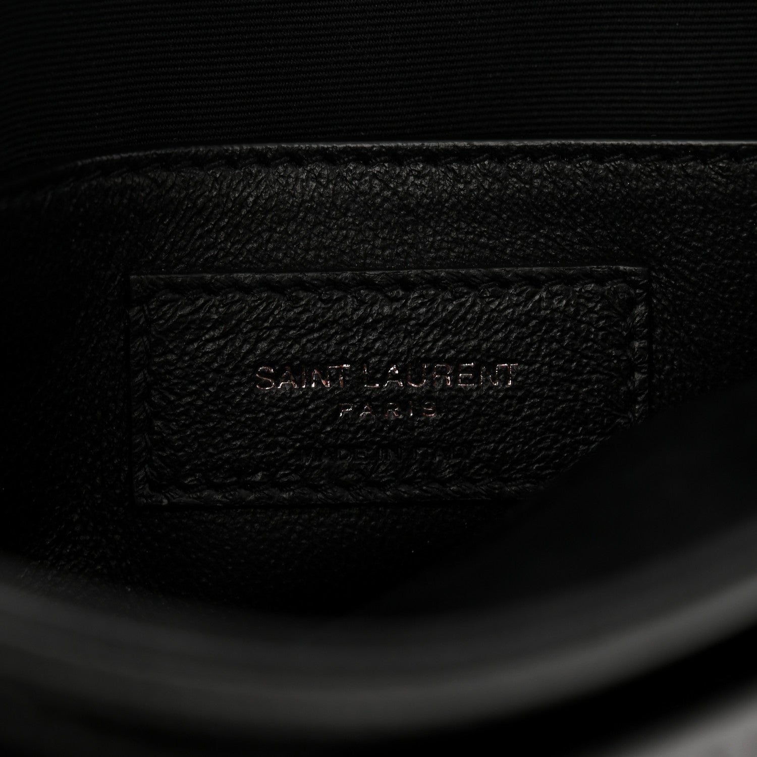 Saint Laurent Crinkled Calfskin Matelasse Monogram Baby Niki Chain Satchel Black 11 of 19