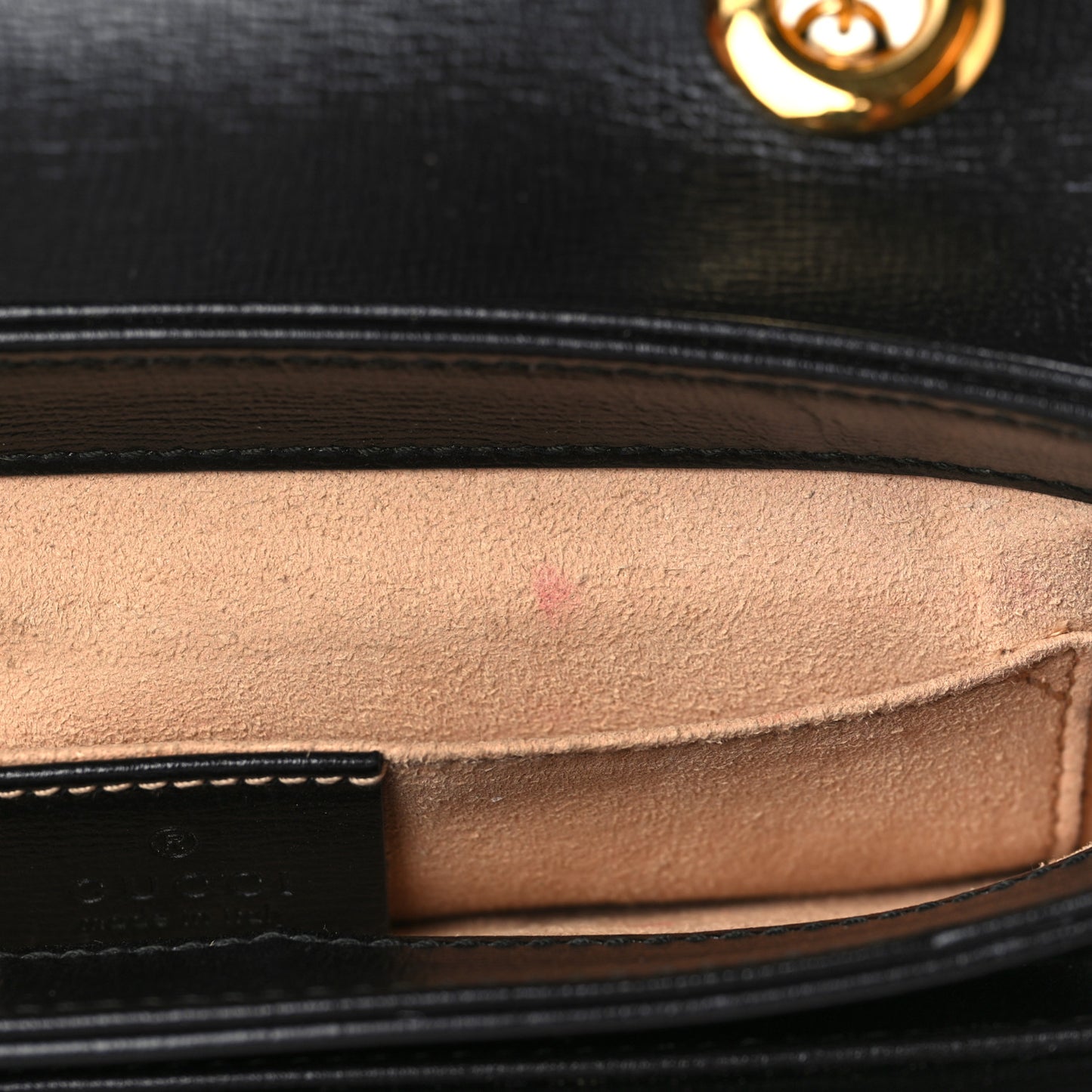 Azalea Calfskin Mini Marina Chain Shoulder Bag Black