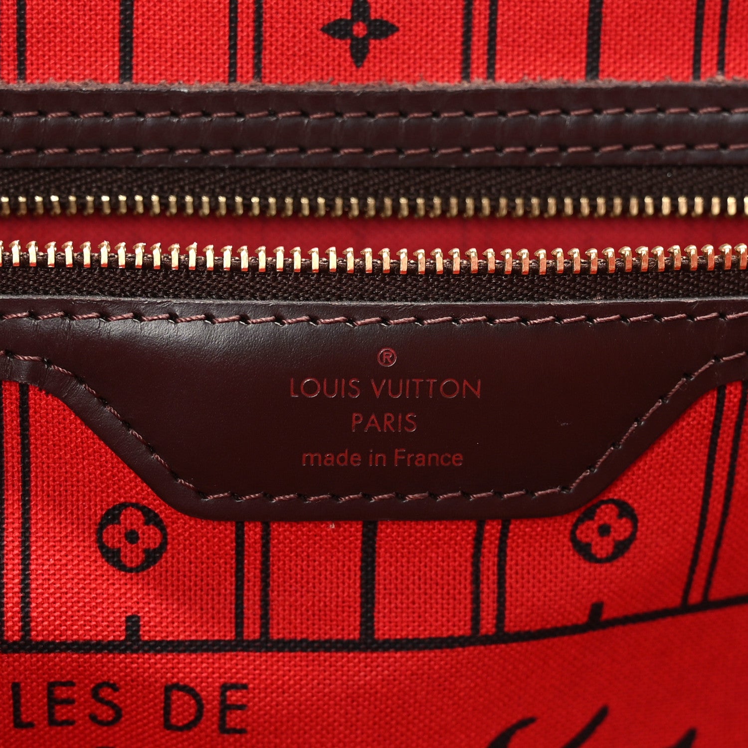 Louis Vuitton Damier Ebene Neverfull MM 6 of 9