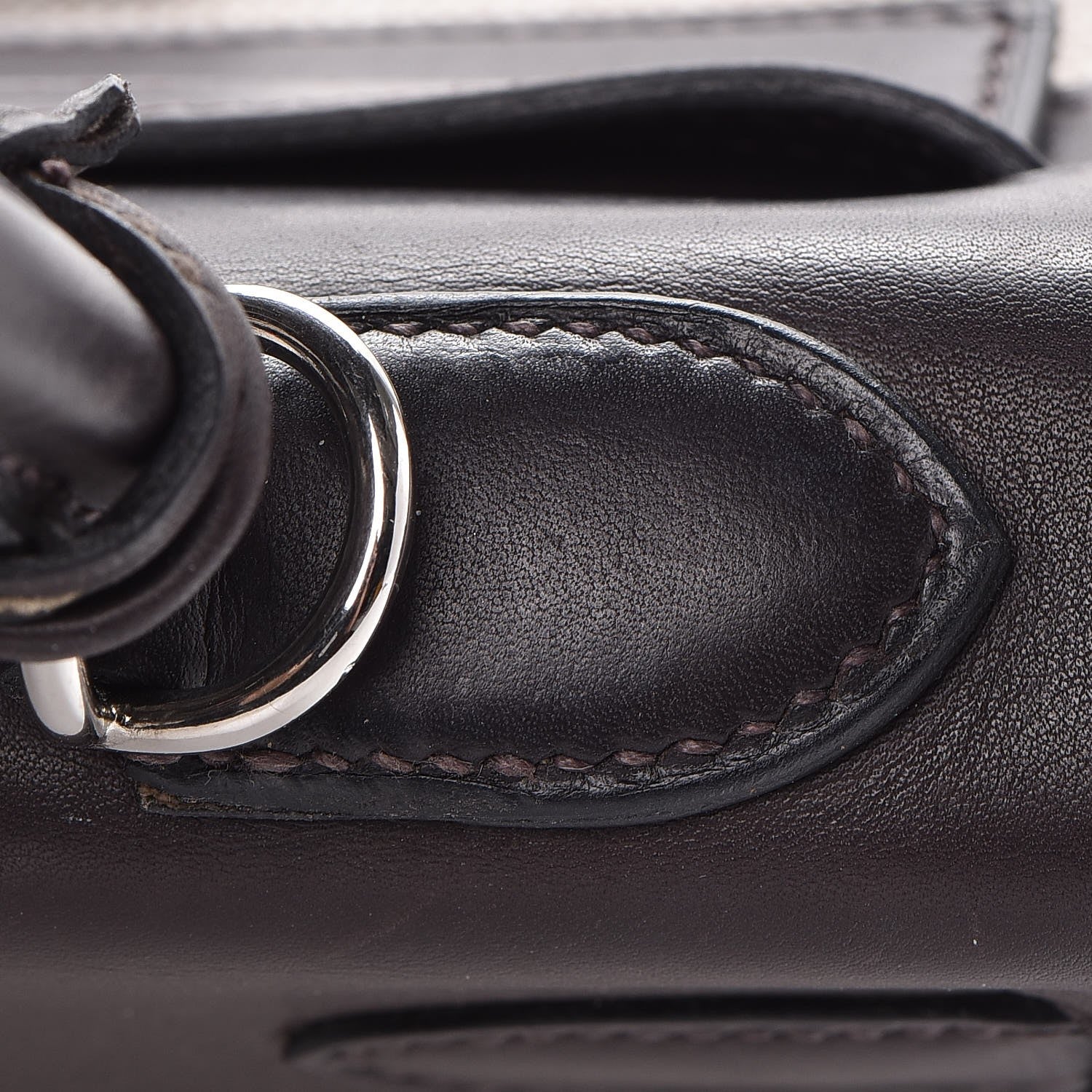 Hermes Toile Swift Kelly 32 Chocolate 16 of 35