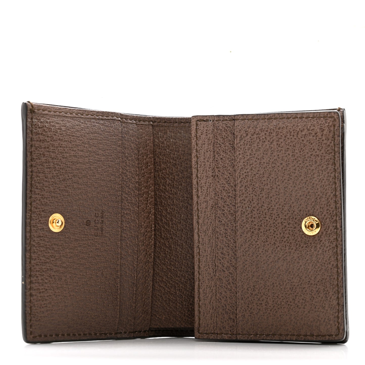 GG Supreme Monogram Web Ophidia Card Case Beige New Acero