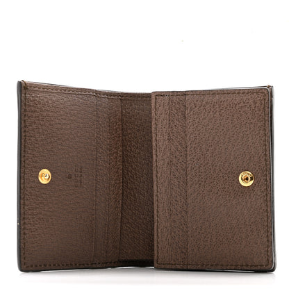 Gucci GG Supreme Monogram Web Ophidia Card Case Beige New Acero 5 of 8