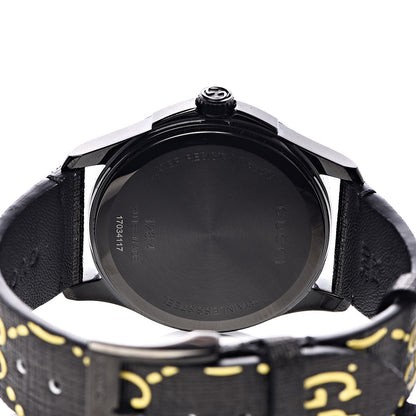 Gucci PVD Stainless Steel Canvas 38mm G-Timeless GucciGhost Quartz Watch Black 5 of 8