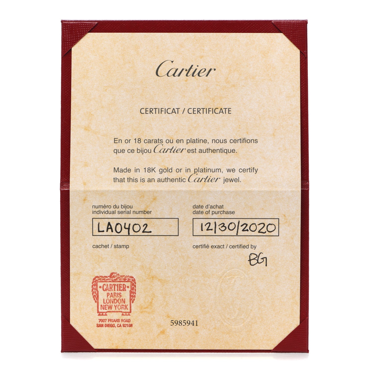Cartier 18K Yellow Gold 5.5mm LOVE Ring 53 6.25 5 of 6