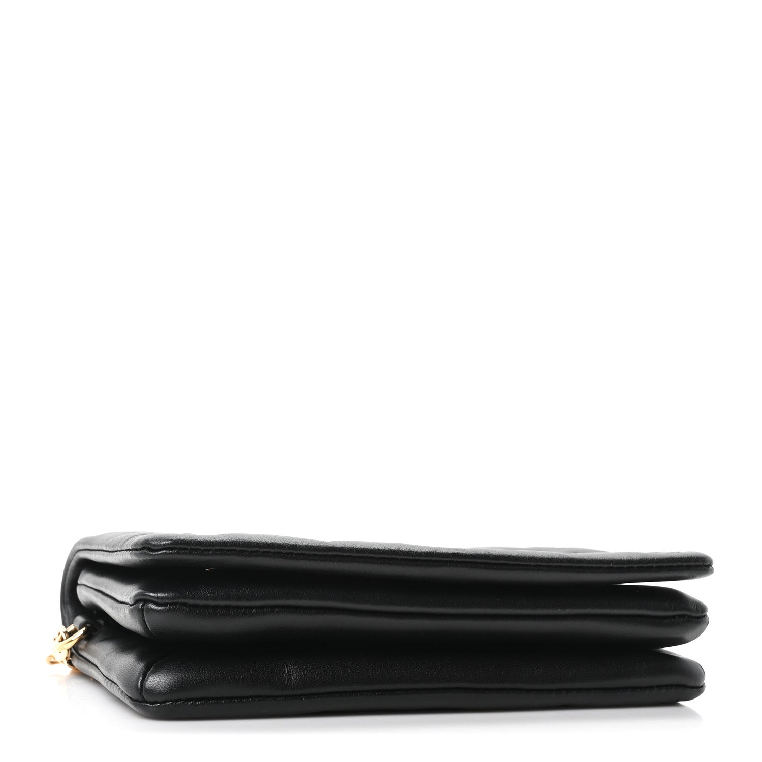 Louis Vuitton Lambskin Embossed Monogram Pochette Coussin Black 4 of 9