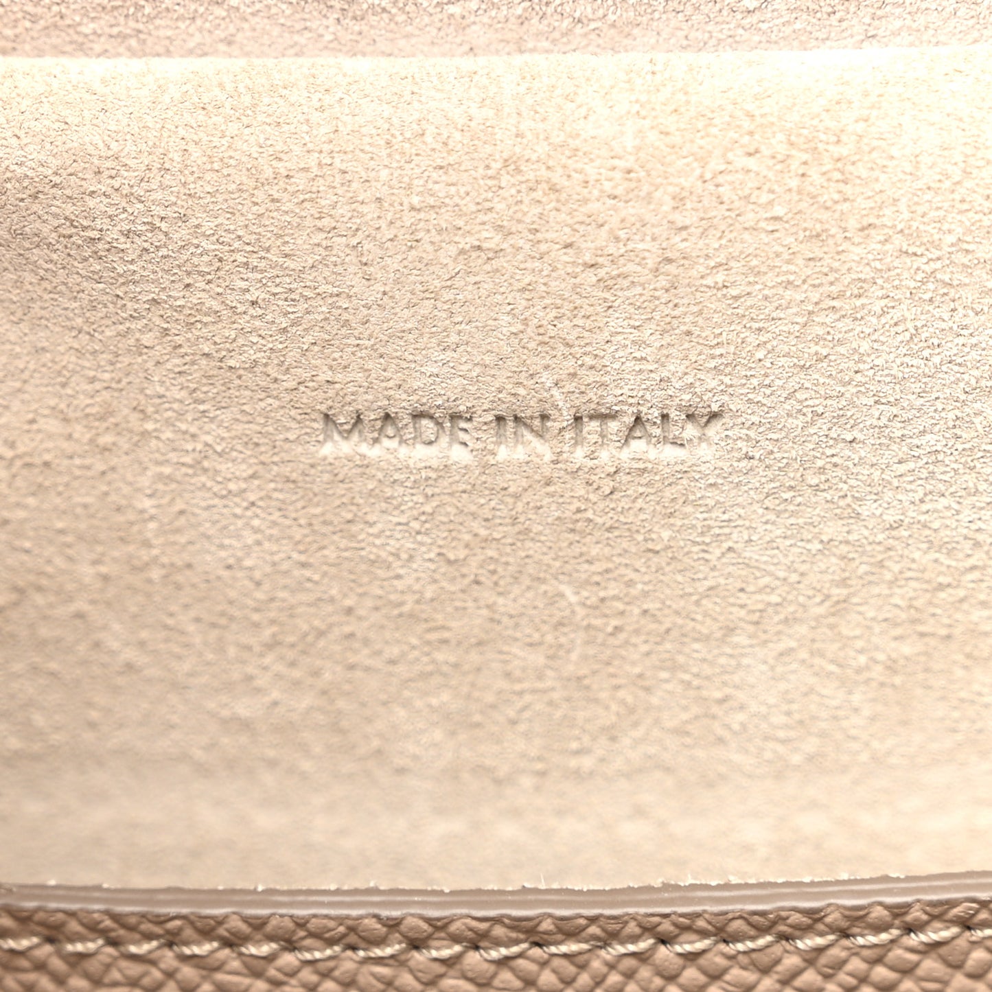 Grained Calfskin Micro Belt Bag Light Taupe