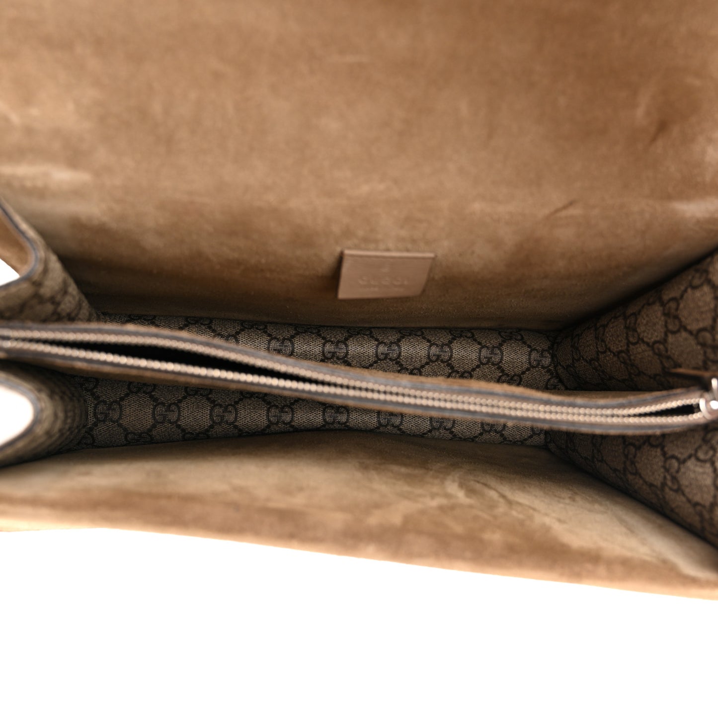 GG Supreme Monogram Medium Dionysus Shoulder Bag Taupe