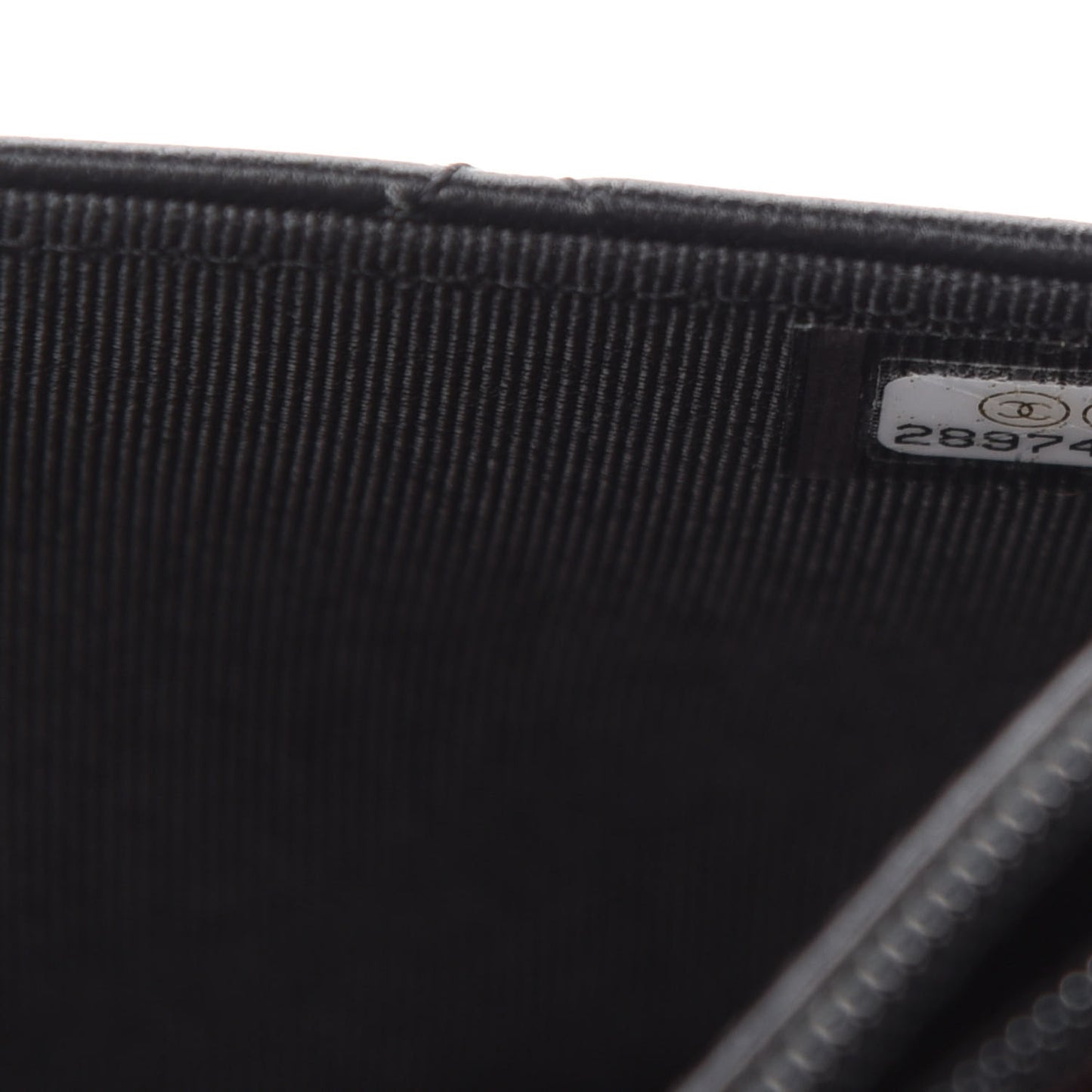 Lambskin Quilted Wallet On Chain WOC Black