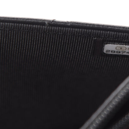 Chanel Lambskin Quilted Wallet On Chain WOC Black 10 of 12