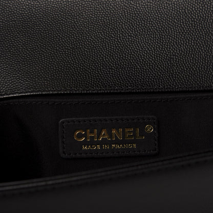 Chanel Caviar Quilted Medium Boy Flap Black 8 of 11