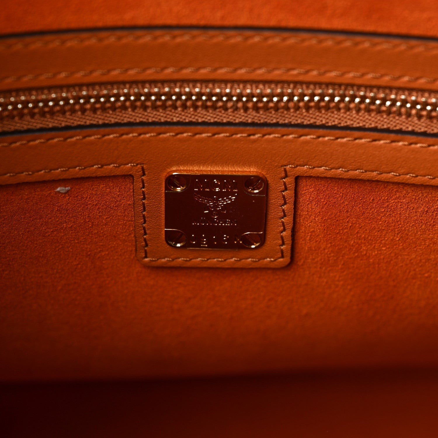 MCM Visetos Large Munchen Tote Cognac 5 of 7