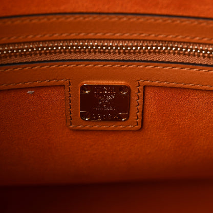 MCM Visetos Large Munchen Tote Cognac 5 of 7