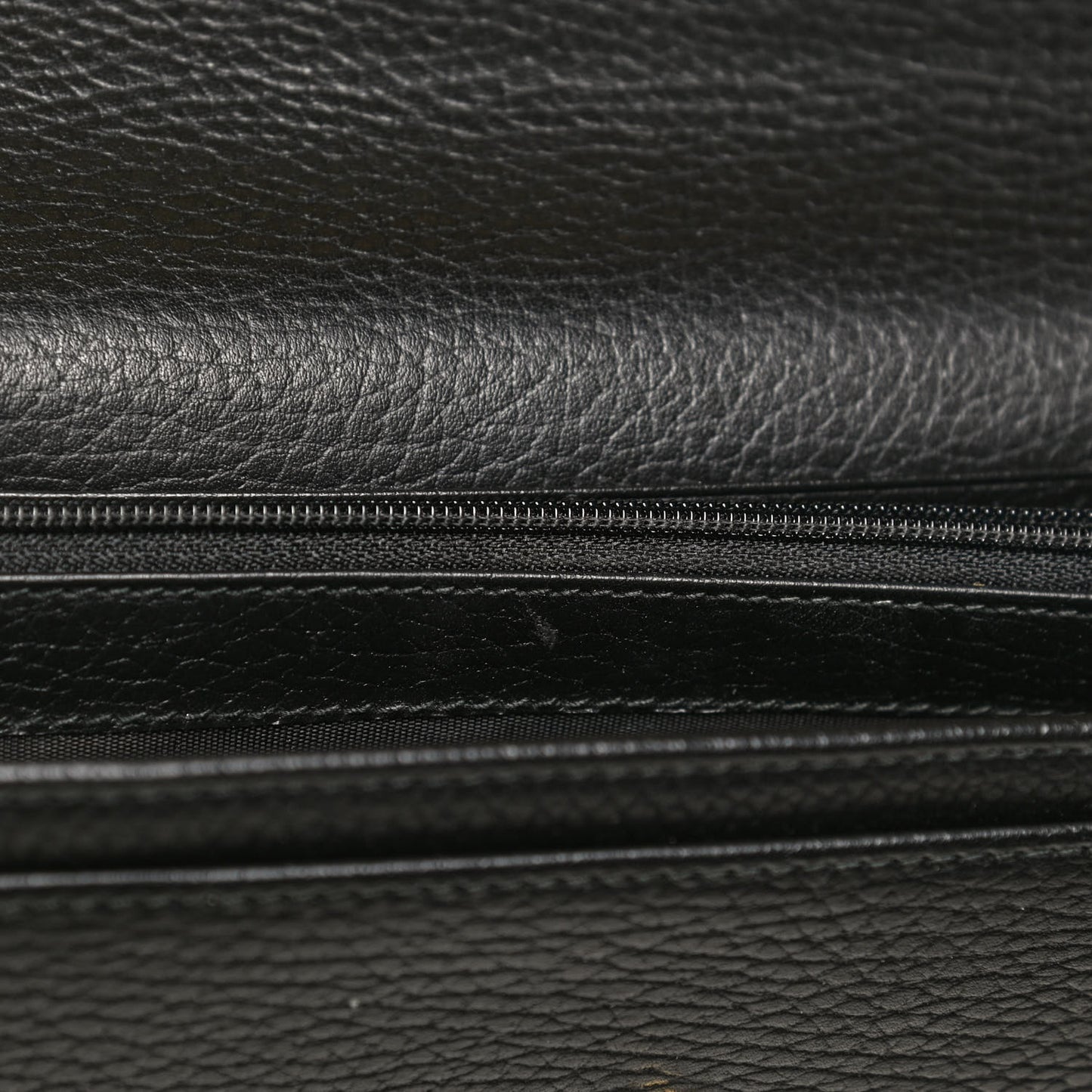 Dollar Calfskin GG Marmont Continental Wallet Black