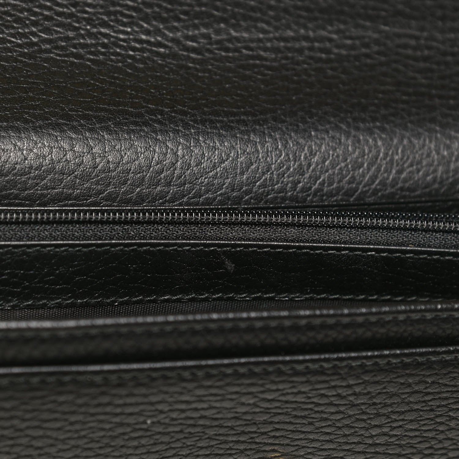 Gucci Dollar Calfskin GG Marmont Continental Wallet Black 10 of 11