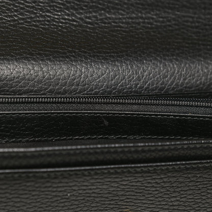 Gucci Dollar Calfskin GG Marmont Continental Wallet Black 10 of 11