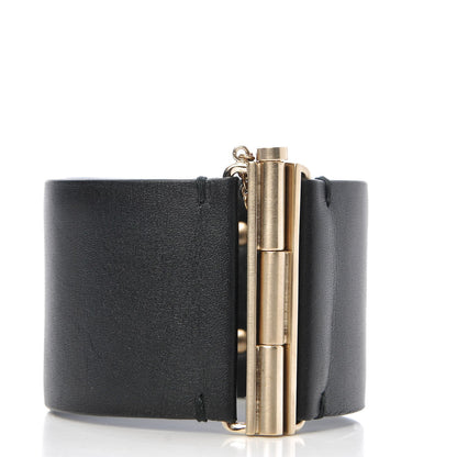 Chanel Calfskin CC Wide Cuff M Black 3 of 4