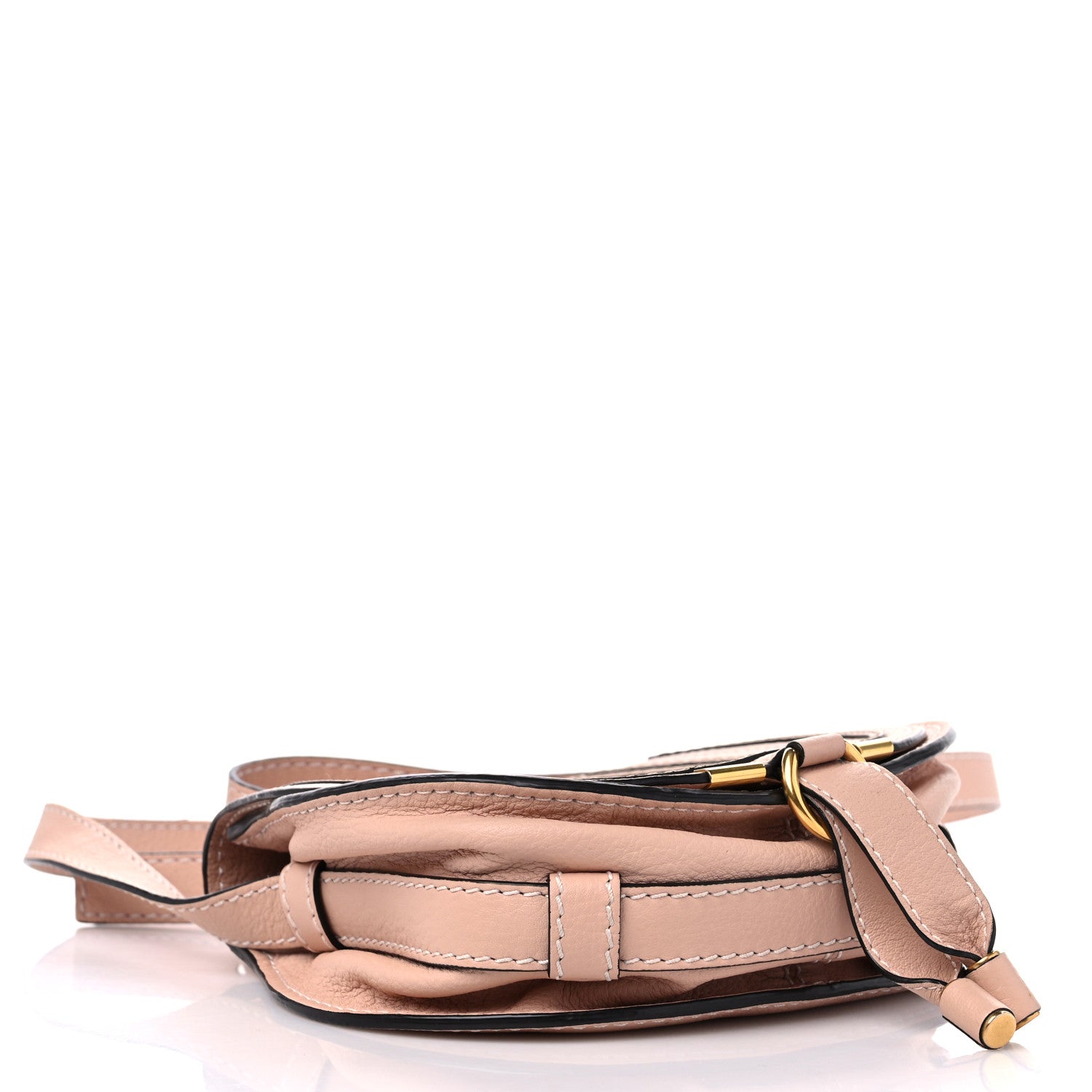 Chloe Grained Calfskin Small Marcie Saddle Bag Misty Lavender 4 of 9