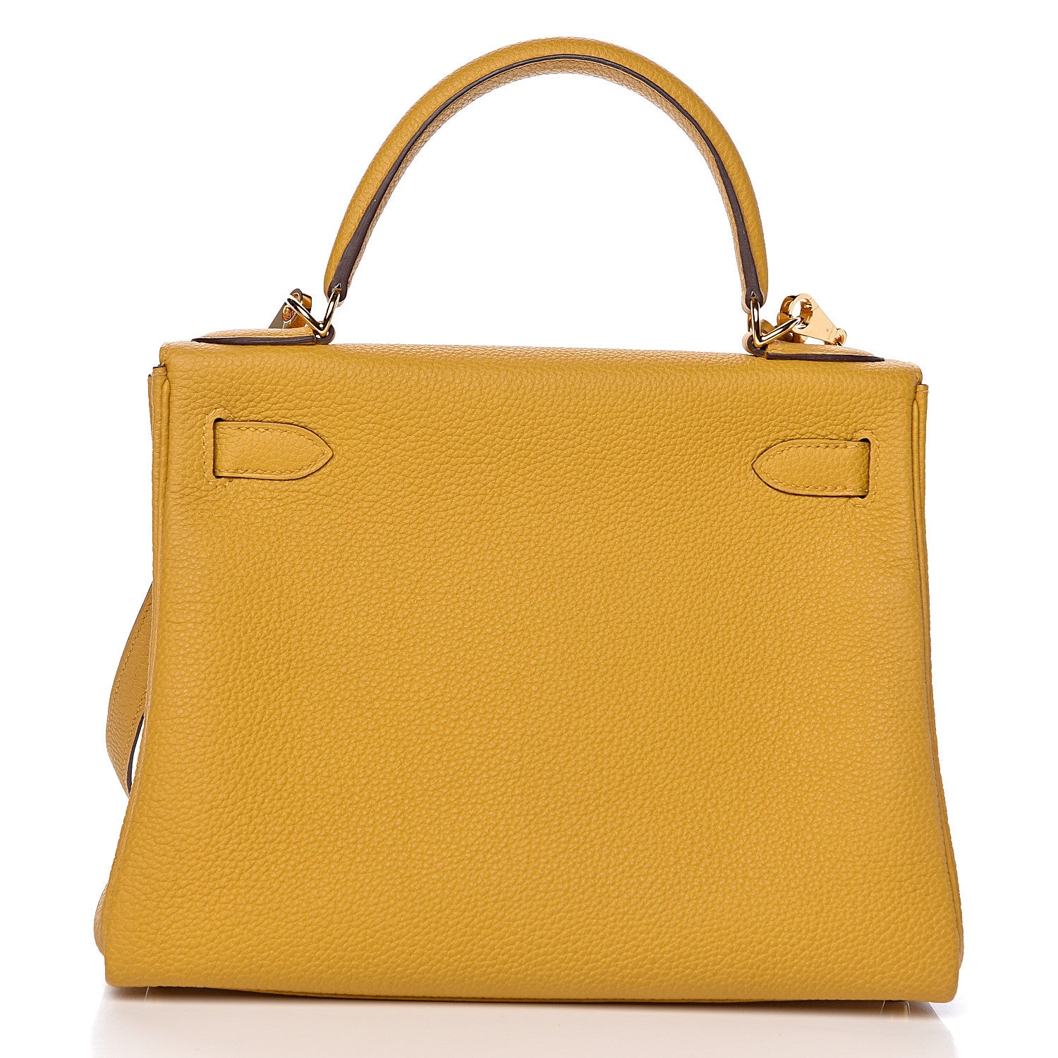 Hermes Togo Kelly Retourne 28 Jaune Ambre 4 of 42