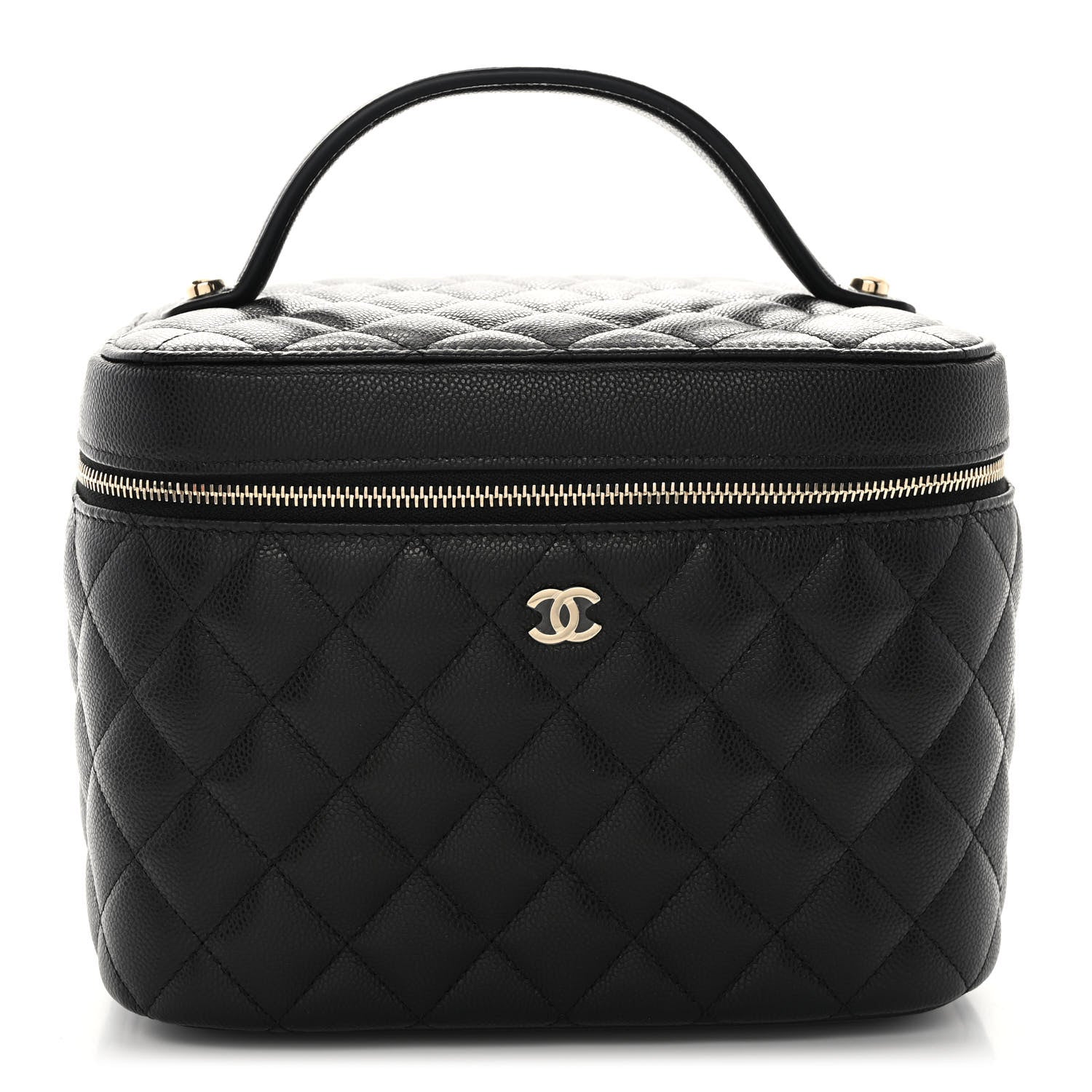 Chanel Caviar Quilted Large Vanity Pouch Black 4 of 13
