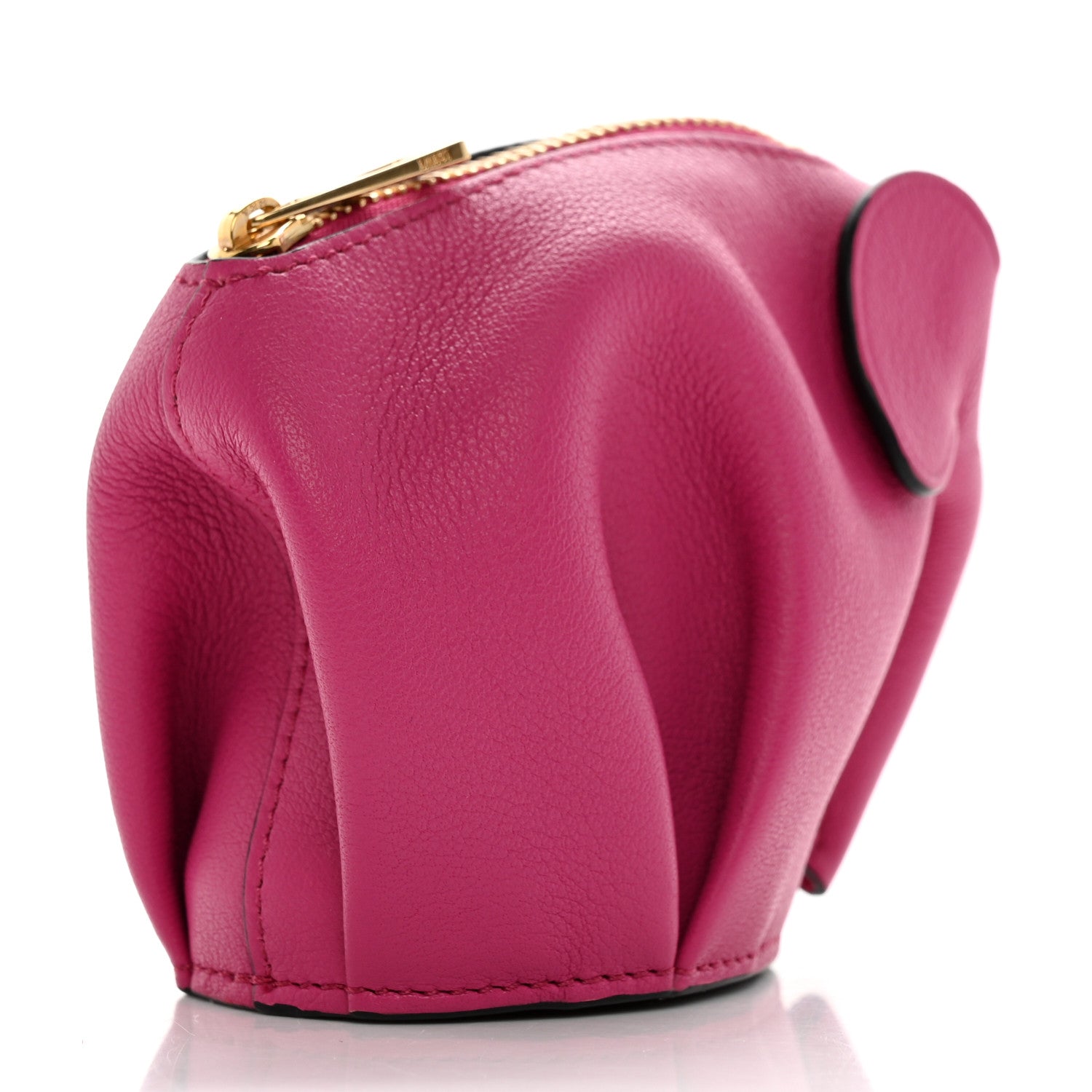 Loewe Calfskin Elephant Coin Purse Fuchsia 3 of 6