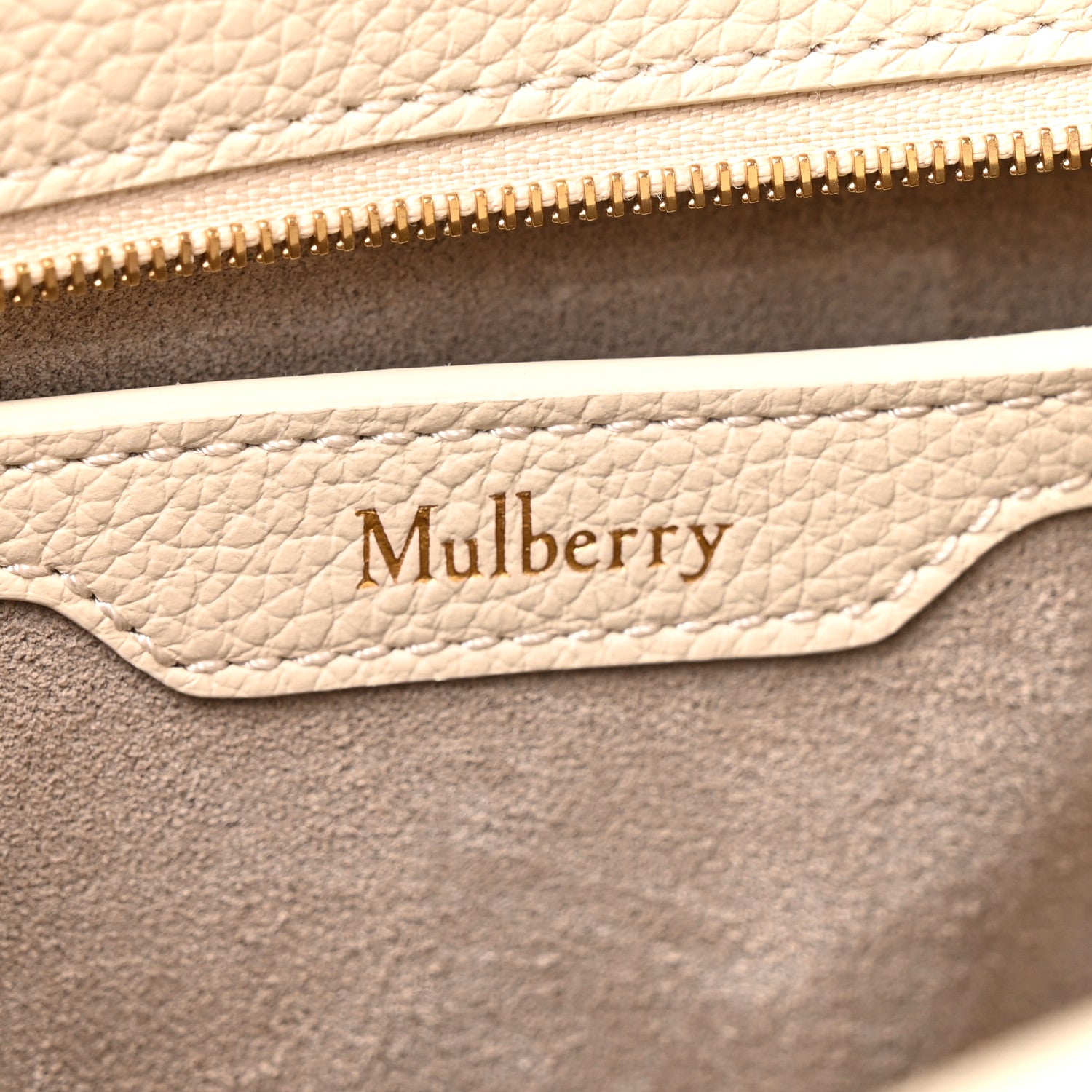 Mulberry Silky Calfskin Mini Zipped Bayswater Chalk 5 of 8