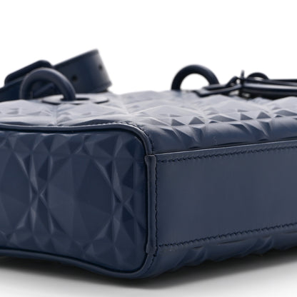 Christian Dior Calfskin Cannage Diamond Medium Lady D-Joy Navy Blue 9 of 10