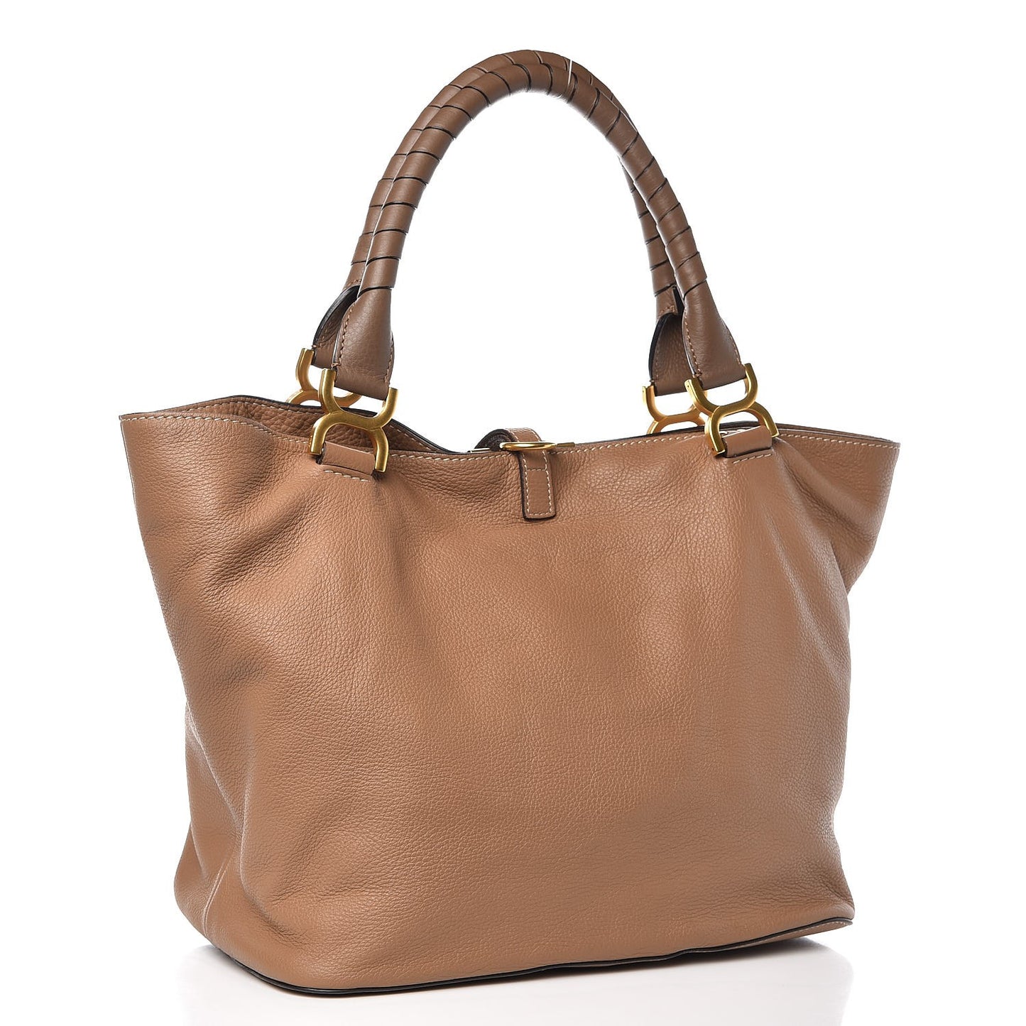 Calfskin Large New Marcie Tote Nut