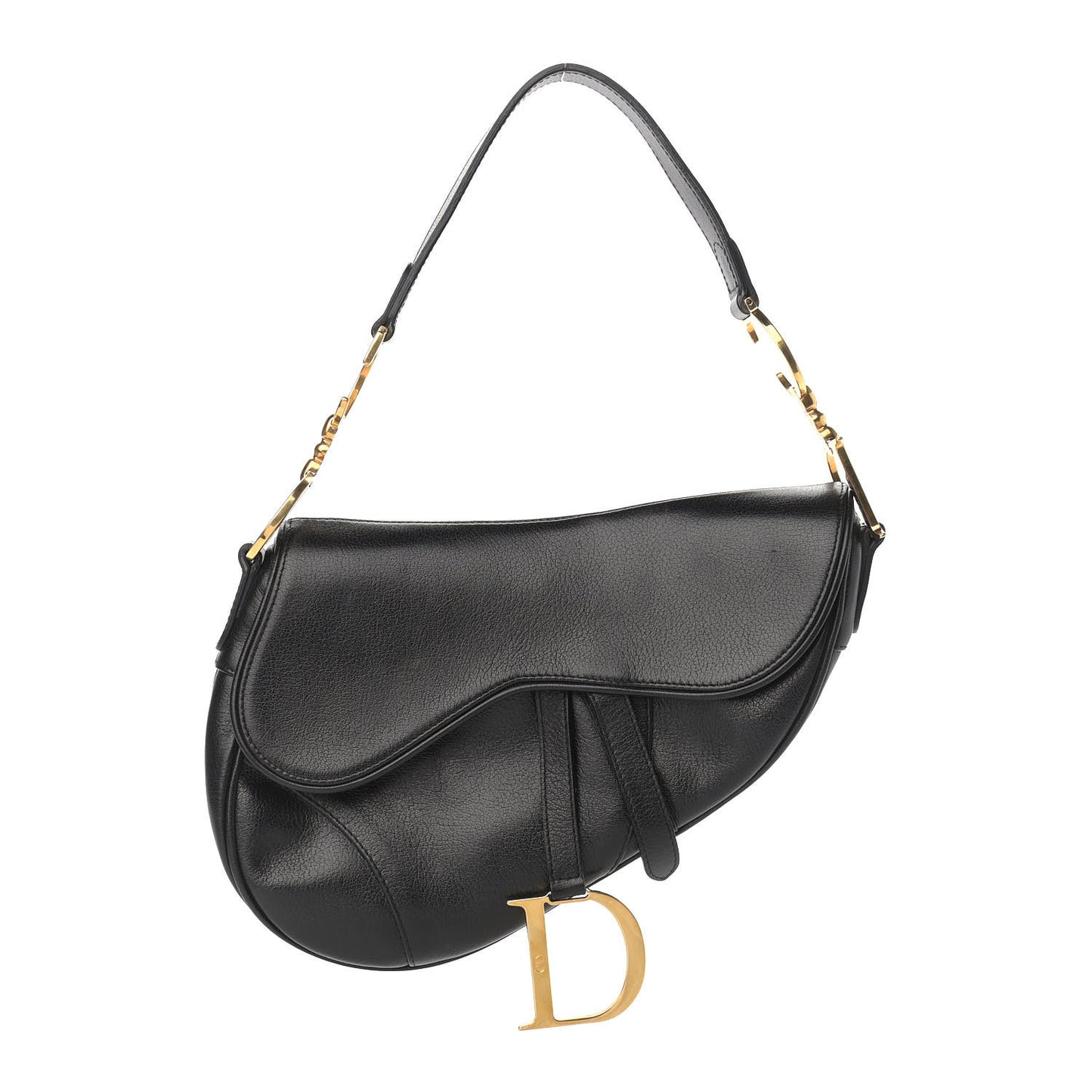 Calfskin Saddle Bag Black