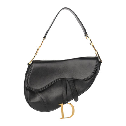 Christian Dior Calfskin Saddle Bag Black 1 of 9