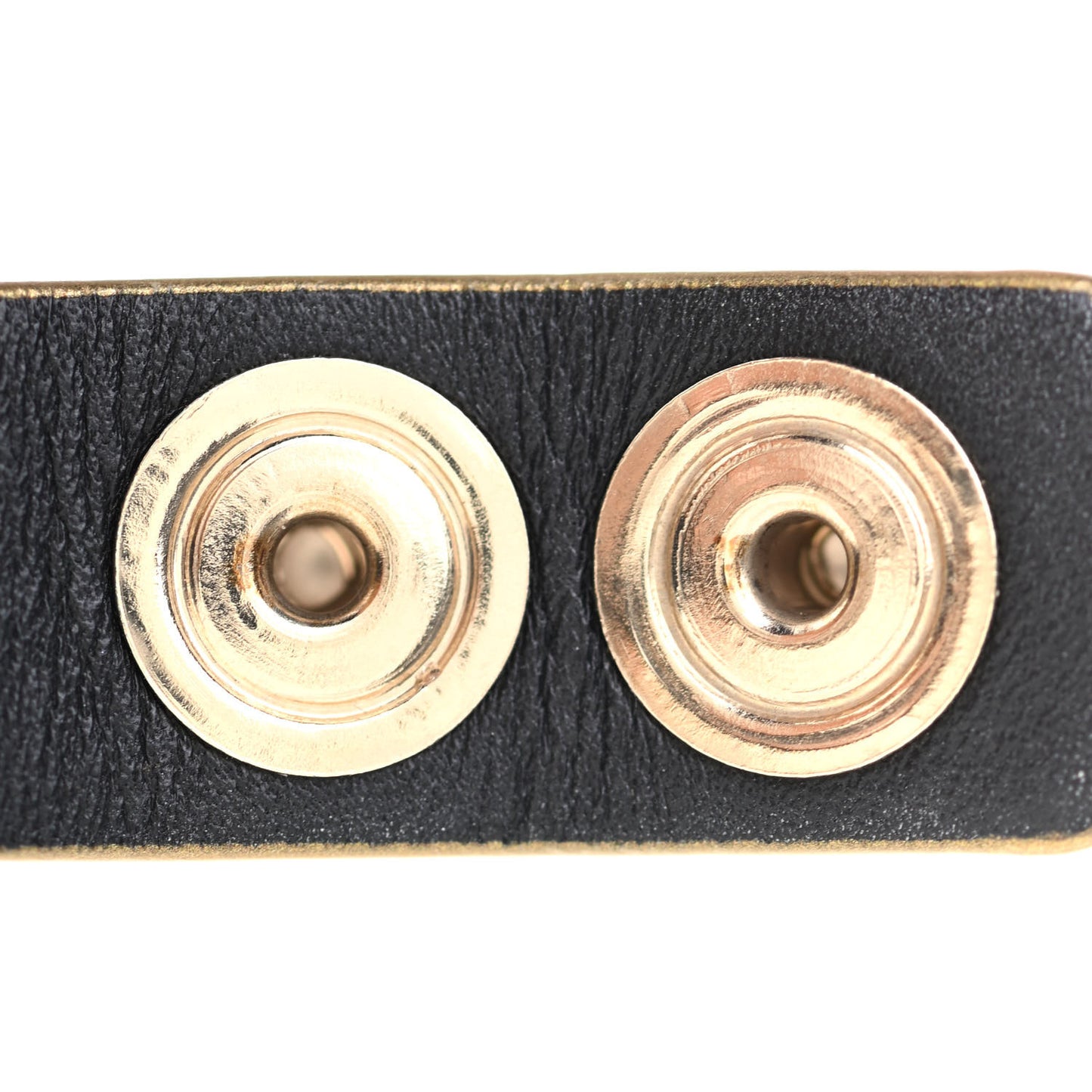 Metallic Calfskin Floral Bracelet