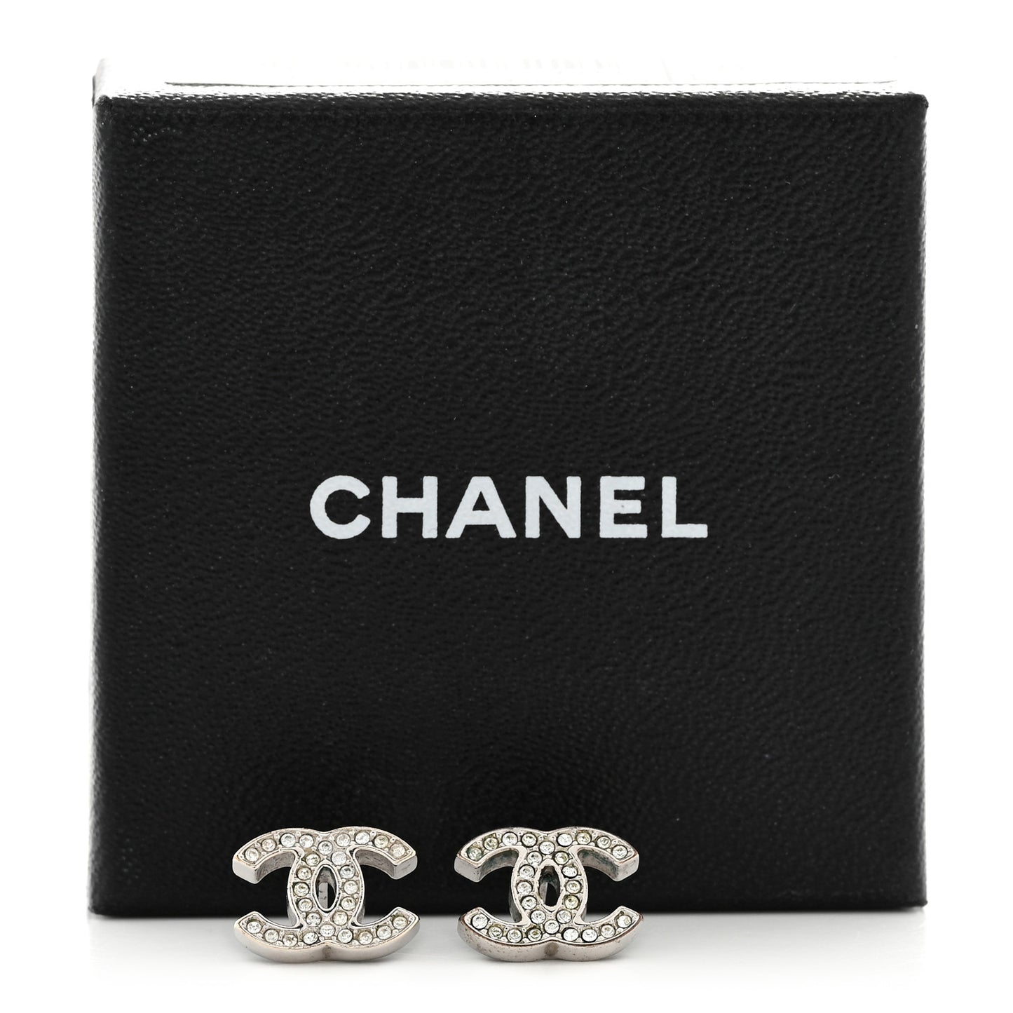 Crystal Mini Timeless CC Earrings Silver