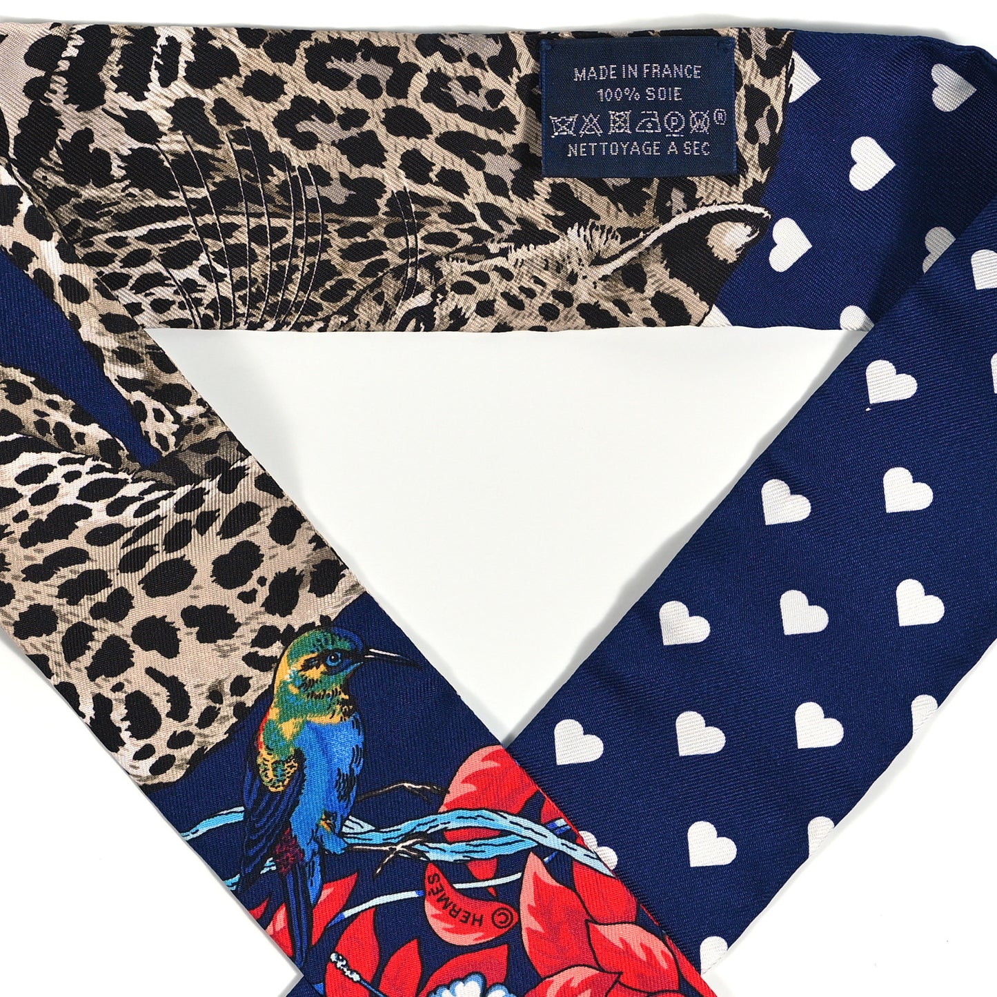 Silk Jungle Love Twilly Marine Rouge Brun