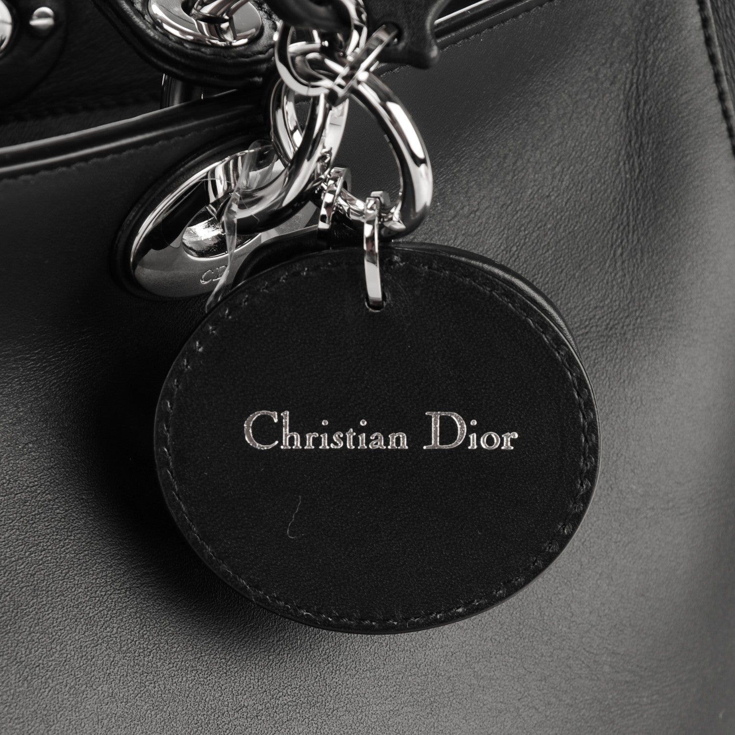 Christian Dior Calfskin Large Diorissimo Tote Black 11 of 15
