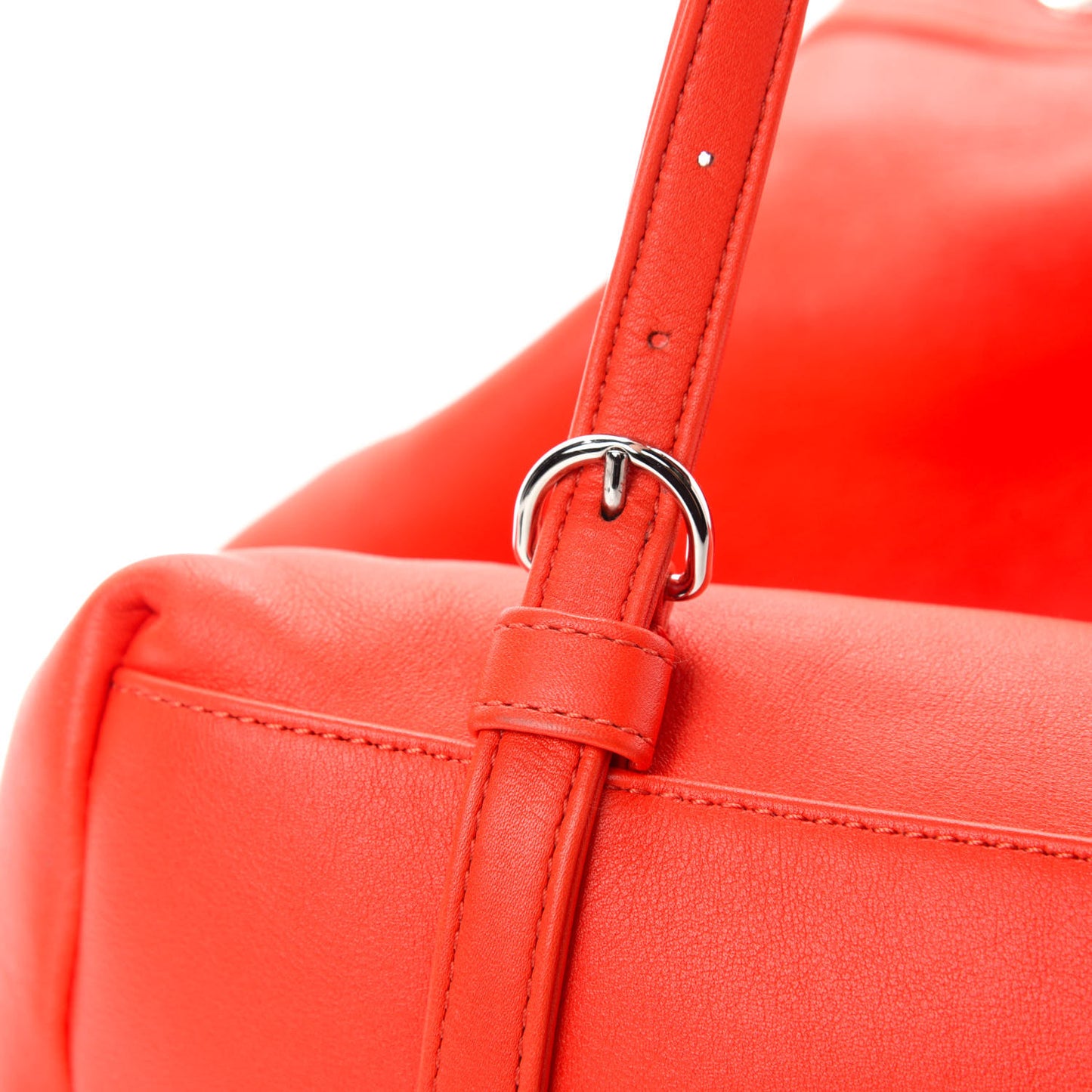 Lambskin Quilted Backpack Pocket Red