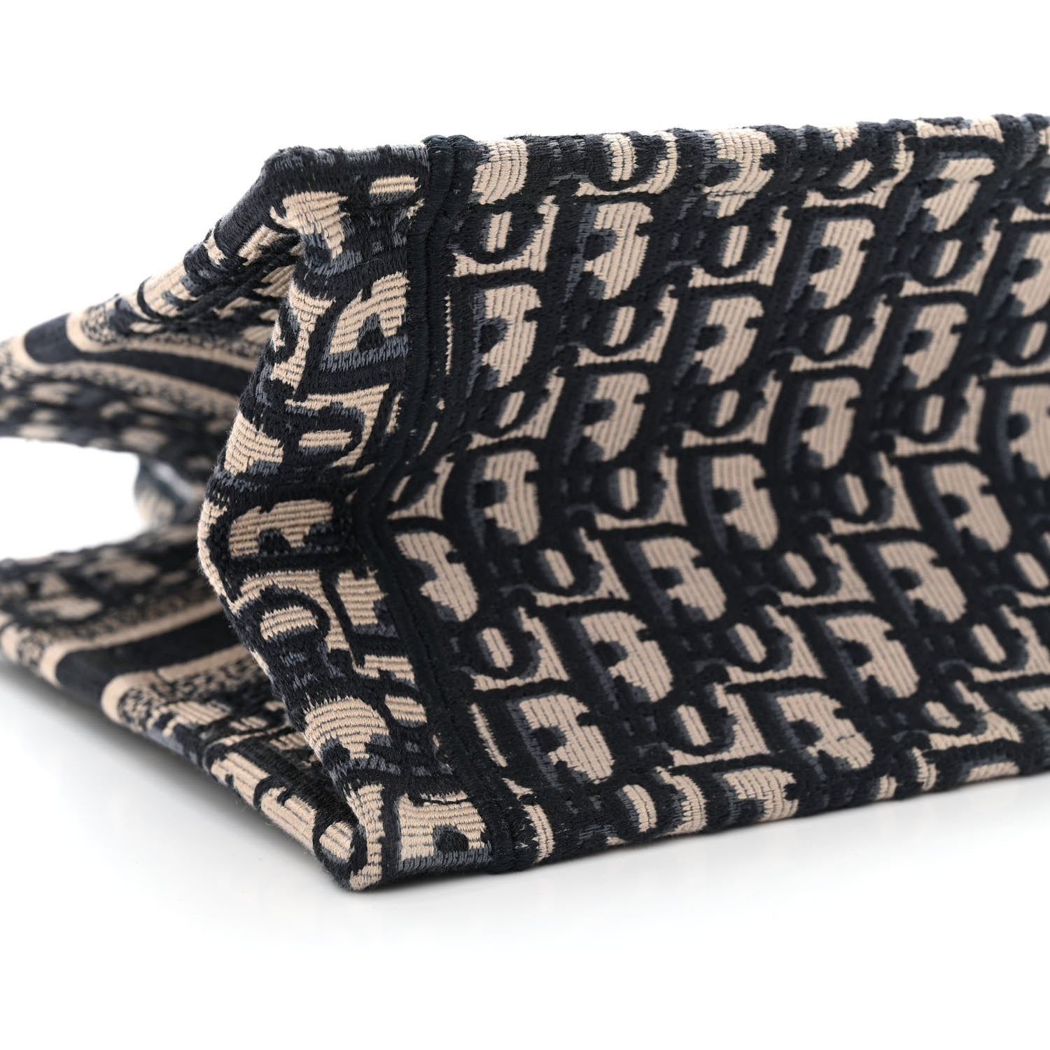 Christian Dior Oblique Small Book Tote Blue Multicolor 9 of 11