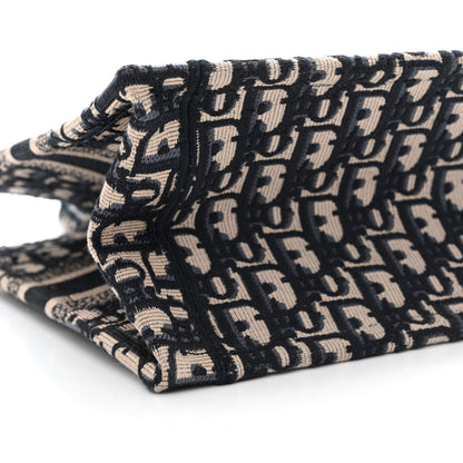 Christian Dior Oblique Small Book Tote Blue Multicolor 9 of 11