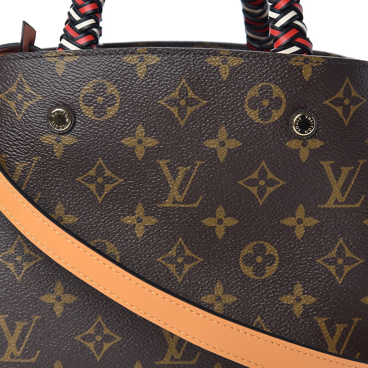 Monogram Braided Montaigne BB Coquelicot Creme Safran Peach