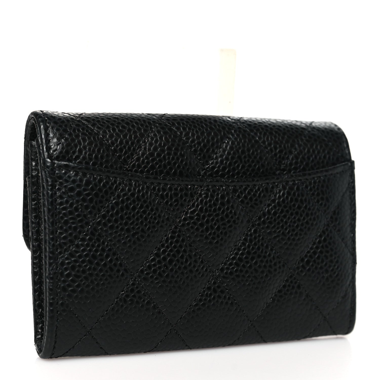 Chanel Caviar Quilted Flap Card Holder Wallet Black 3 of 10
