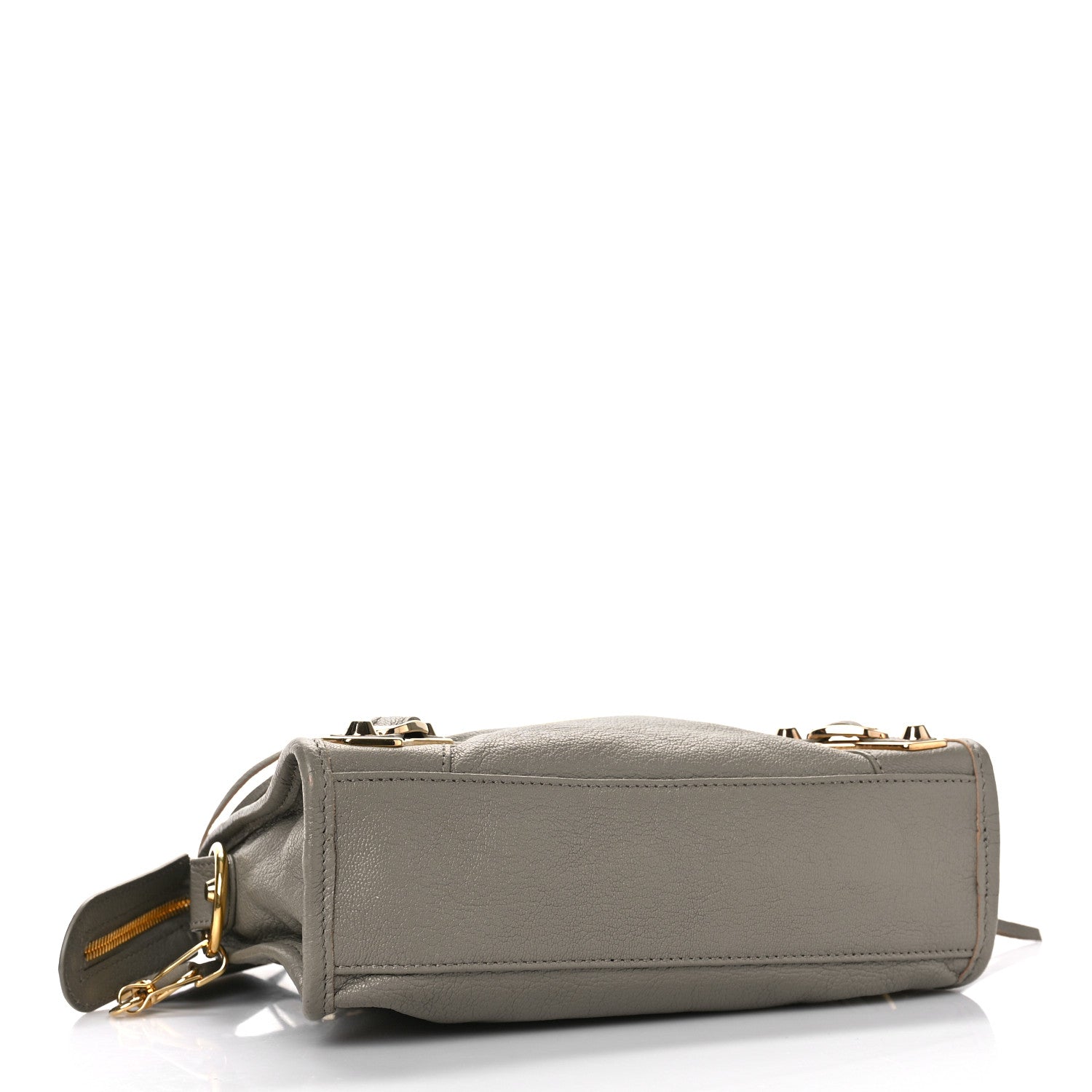 Balenciaga Chevre Gold Metallic Edge Hardware Mini City Gris Taupe 4 of 9