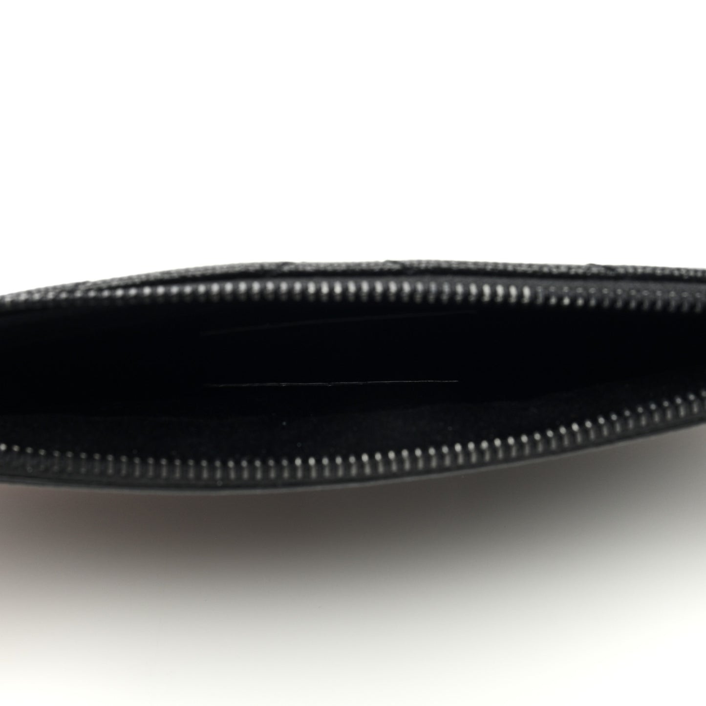 Grain De Poudre Chevron Monogram Bill Pouch Black