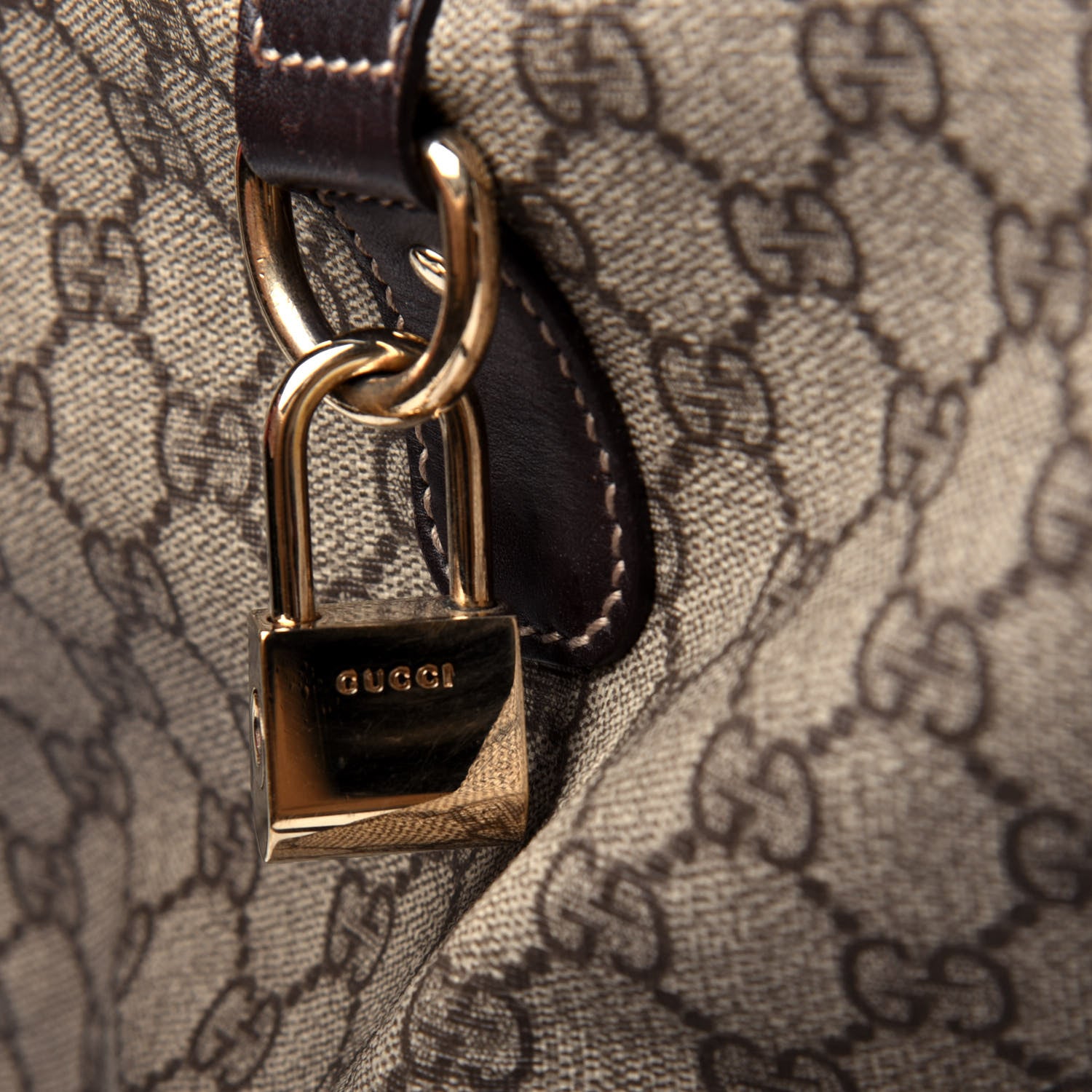 Gucci GG Plus Monogram Large Carry On Duffle Bag Brown 14 of 23